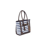 Bulldog Cases - Tote Style Purse with Holster - Navy Stripe
