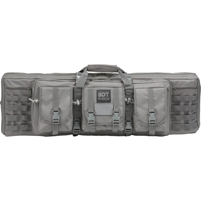 Bulldog Cases - BDT Tactical Double Rifle Bag, Seal Gray, 13" x 43"