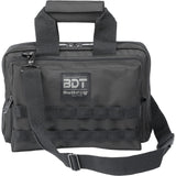 Bulldog Cases - Deluxe 2 Pistol Range Bag with Strap & MOLLE - Black