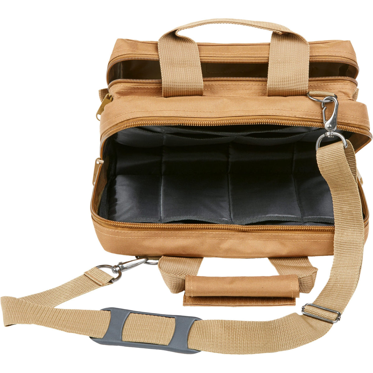 Bulldog Cases - Deluxe 2 Pistol Range Bag with Strap & MOLLE - Black