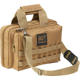 Bulldog Cases - Deluxe 2 Pistol Range Bag with MOLLE - Tan