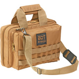 Bulldog Cases - Deluxe 2 Pistol Range Bag with MOLLE - Tan