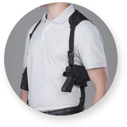 Bulldog Cases - Deluxe Shoulder Holster for Standard Autos - Black