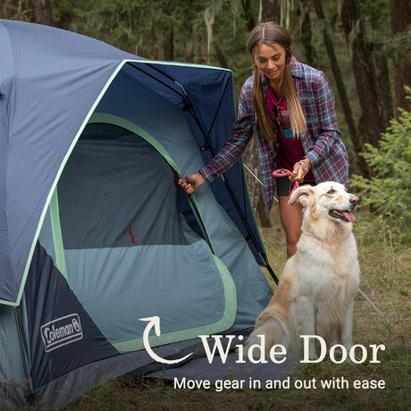 Coleman - Skydome 4-Person Tent with LED Light and WeatherTec