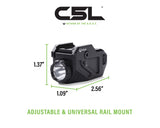 Viridian Weapon Technologies - C5L Green Laser Sight and Tactical Light: Compact, Rechargeable, and Feature-Packed