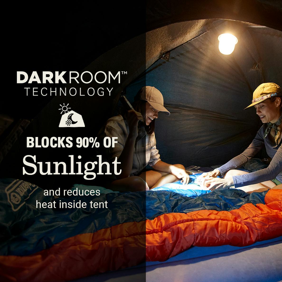 Coleman - Skydome 4-Person Tent with Screen Room & Dark Room Tech