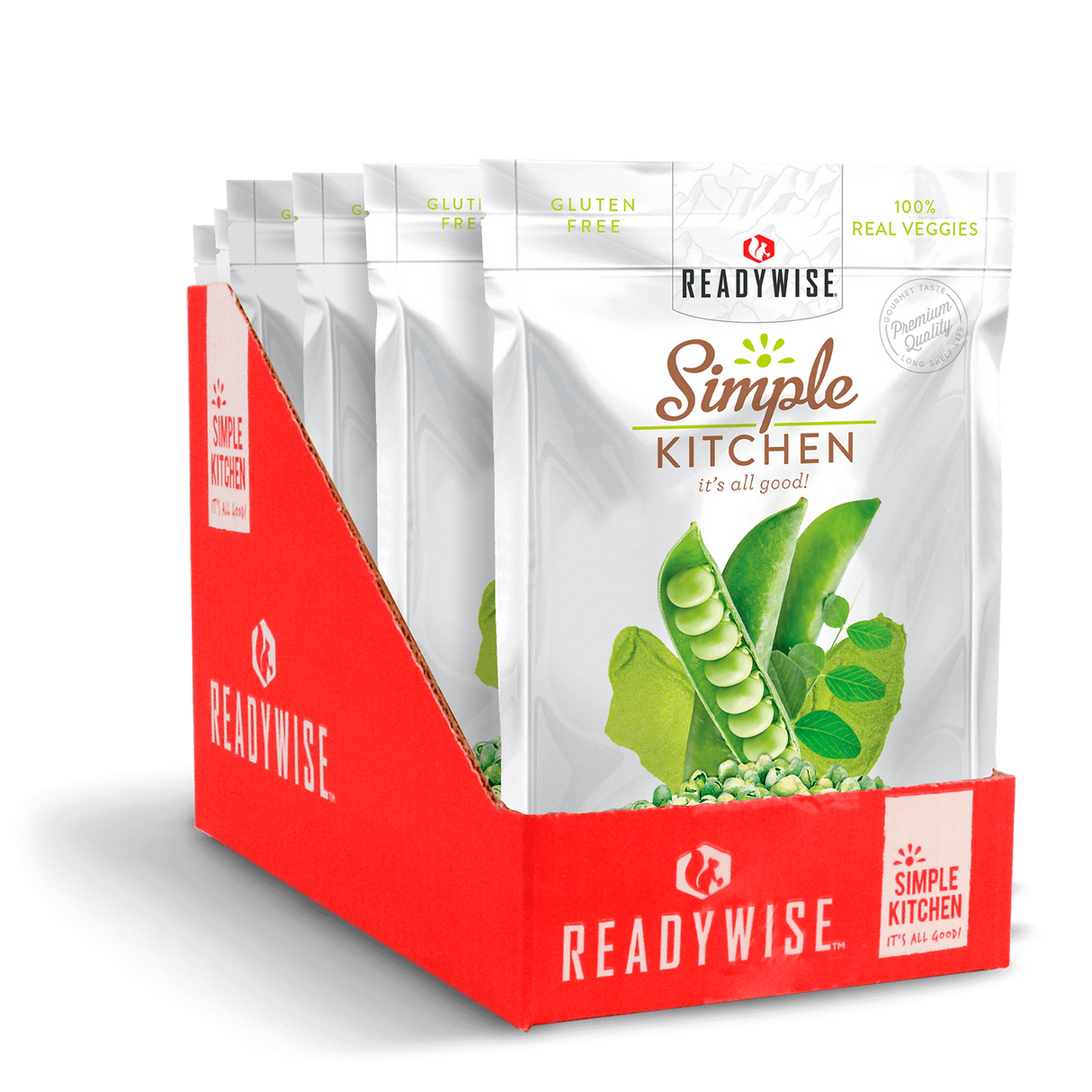 ReadyWise - 6 CT Case Simple Kitchen Wasabi Peas