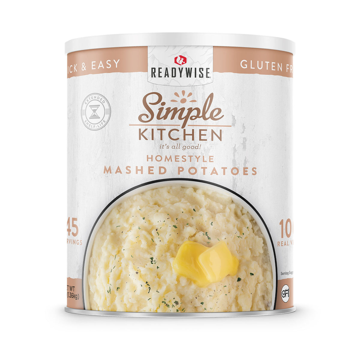 ReadyWise - Simple Kitchen Homestyle Mashed Potatoes - 45 Serving #10 Can