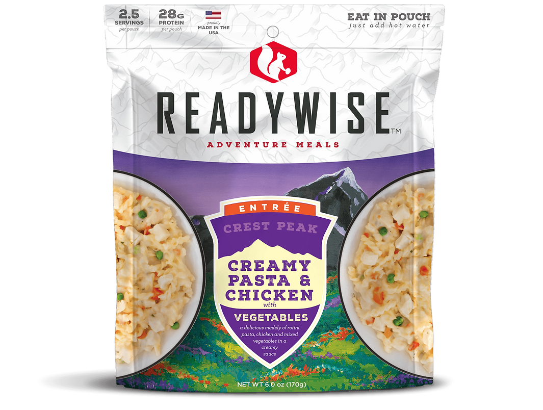 ReadyWise - 6 CT Case Crest Peak Creamy Pasta & Chicken