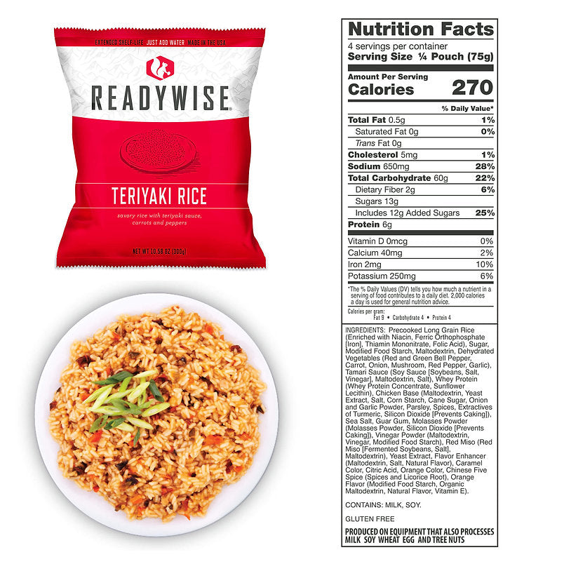 ReadyWise - 72 Hour Emergency Food Supply