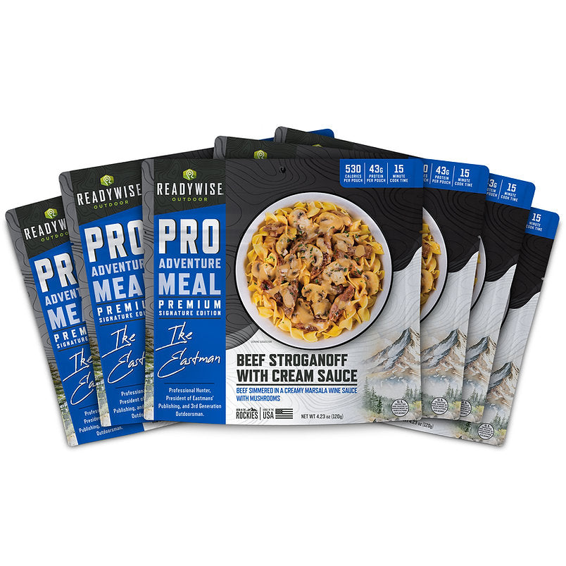 ReadyWise - 6 CT ReadyWise Pro Adventure Meal Beef Stroganoff with Mushroom Cream Sauce