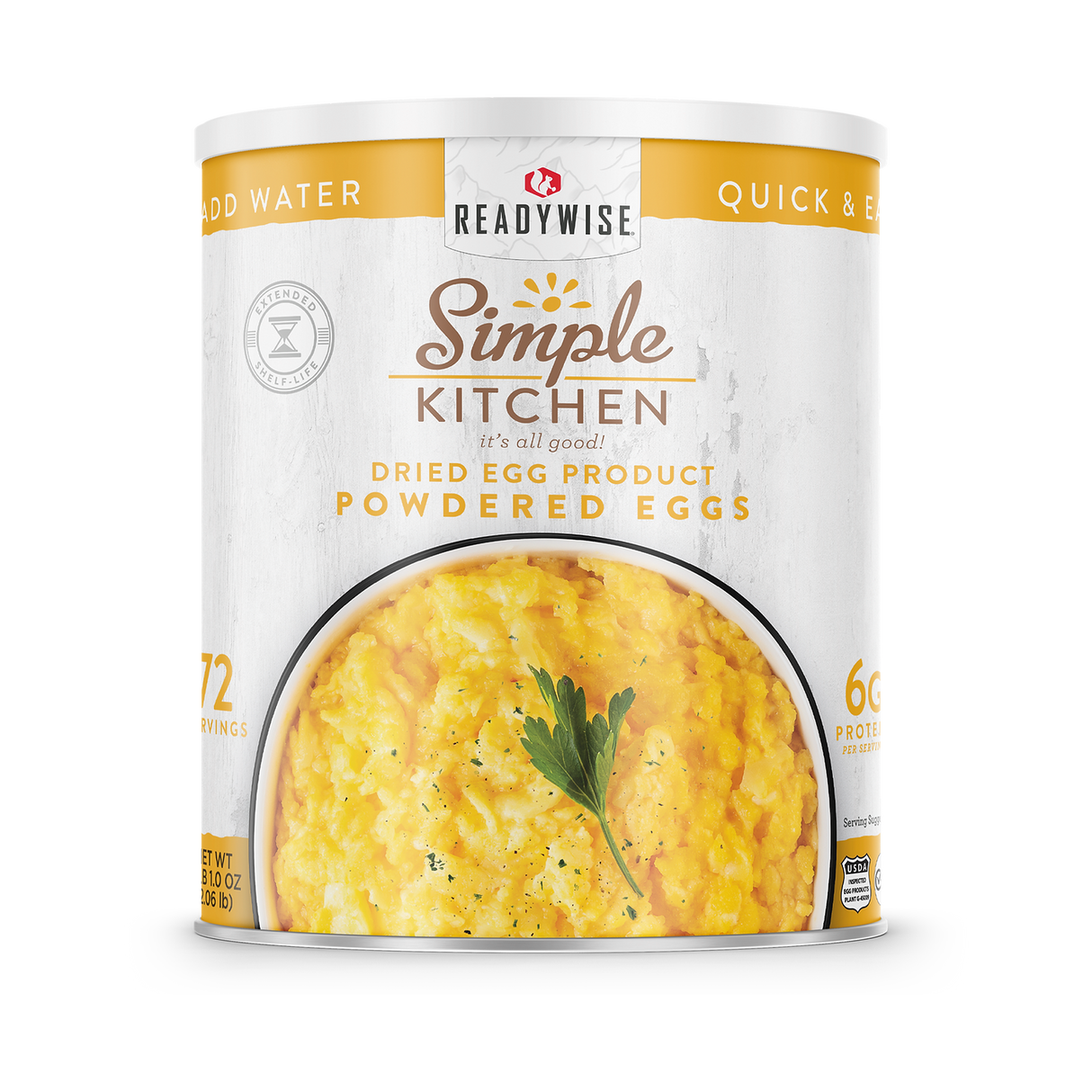 ReadyWise - Simple Kitchen Powdered Eggs - 72 Serving #10 Can