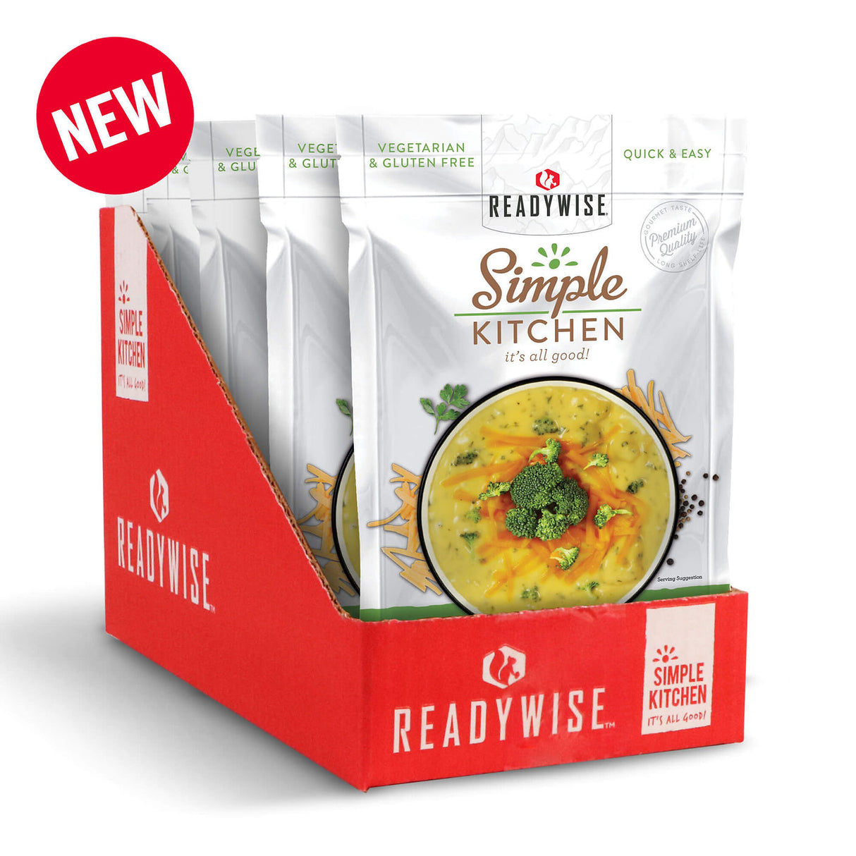 ReadyWise - 6 CT Case Simple Kitchen Creamy Cheddar Broccoli Soup