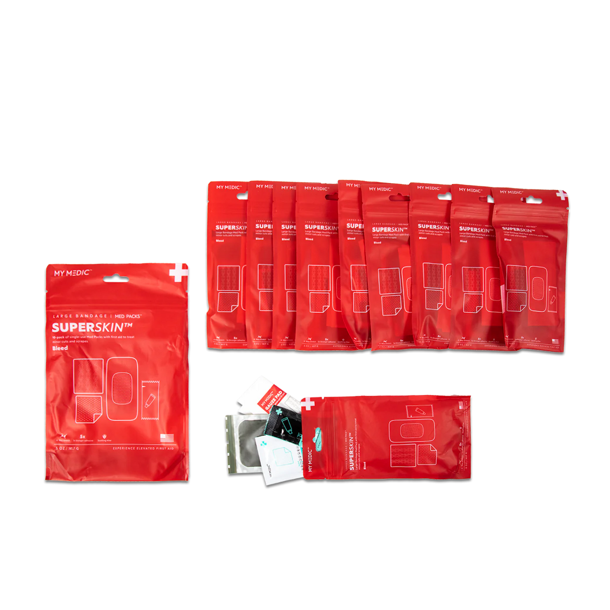 My Medic - SuperSkin Large Bandage 10-Pack Med Pack