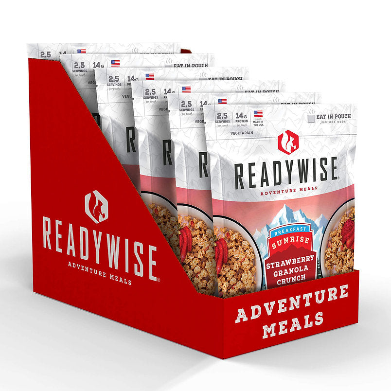 ReadyWise - 6 CT Case Sunrise Strawberry Granola Crunch