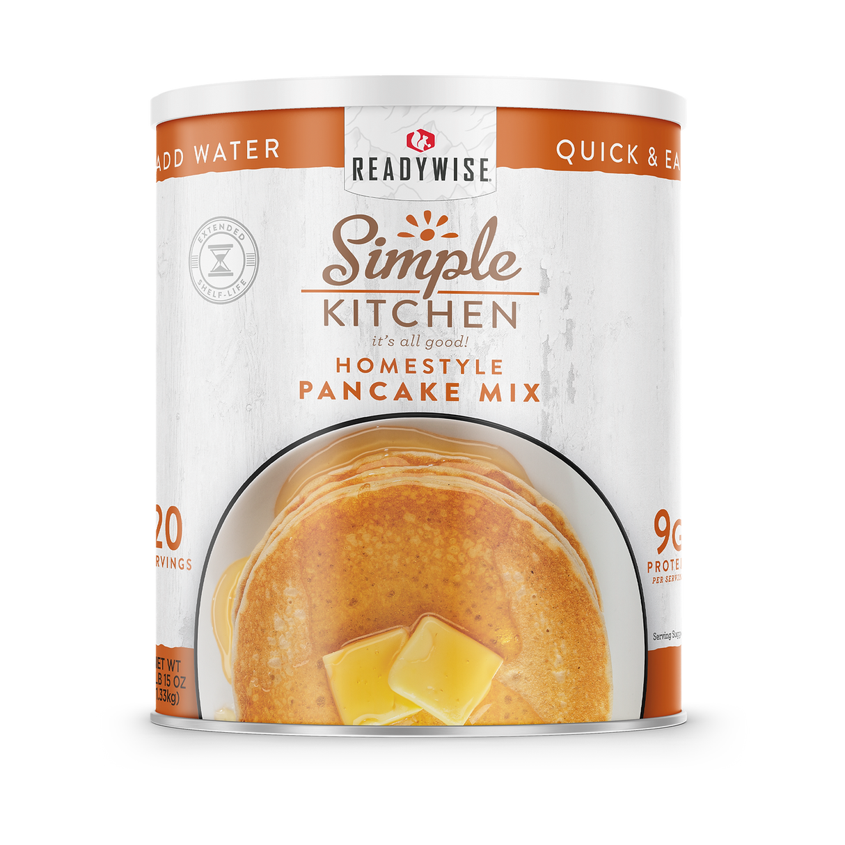 ReadyWise - Simple Kitchen Pancake Mix- 20 Serving #10 Can