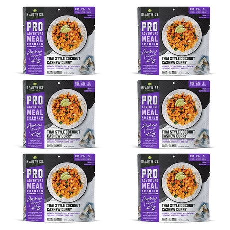 ReadyWise - 6 CT ReadyWise Pro Adventure Meal Thai Coconut Cashew Curry