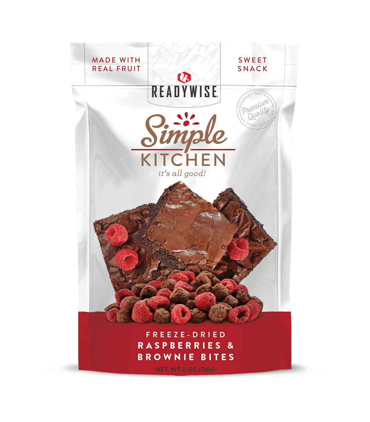 ReadyWise - 6 CT Case Simple Kitchen Raspberries & Brownie Bites