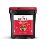 ReadyWise - 60 Serving Freeze Dried Meat Bucket + 20 Servings of Rice