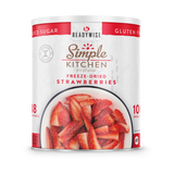 ReadyWise - Simple Kitchen Freeze-Dried Sliced Strawberries - 18 Serving #10 Can