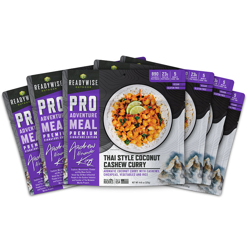 ReadyWise - 6 CT ReadyWise Pro Adventure Meal Thai Coconut Cashew Curry