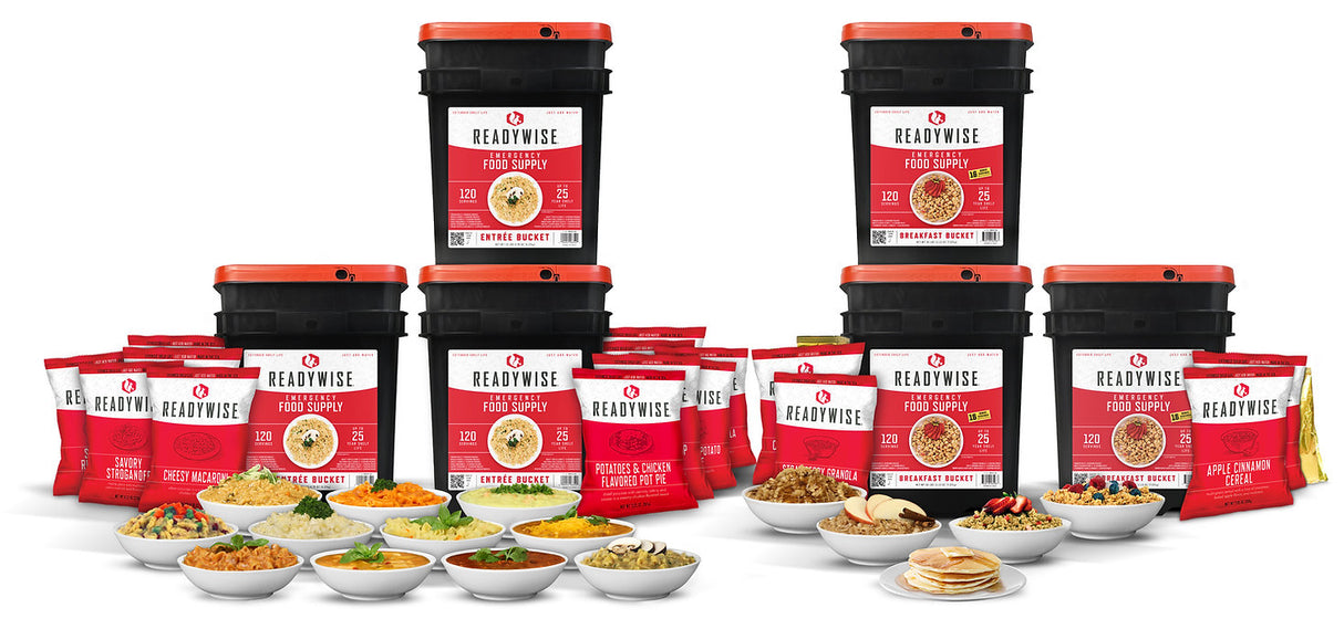 ReadyWise - 720 Servings of Ready Wise Emergency Survival Food Storage