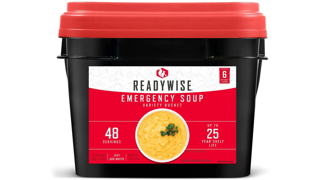 ReadyWise - 48 Serving Emergency Soup Grab and Go Bucket