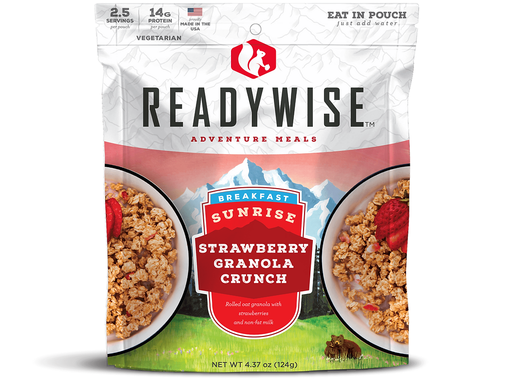 ReadyWise - 6 CT Case Sunrise Strawberry Granola Crunch