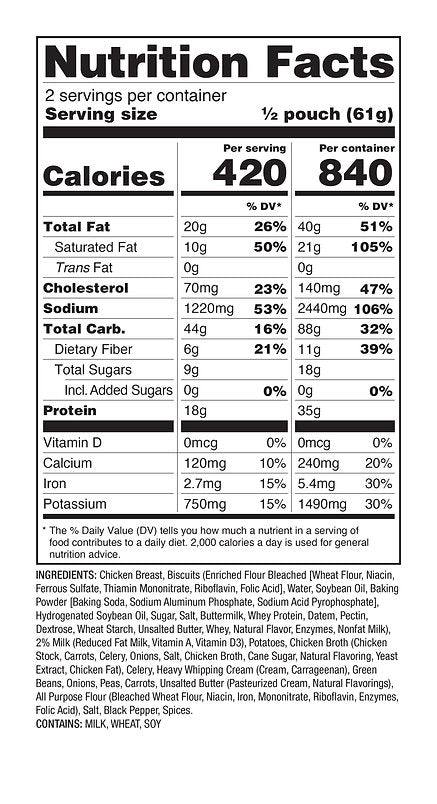 ReadyWise - 6 CT ReadyWise Pro Adventure Meal Classic Chicken Pot Pie