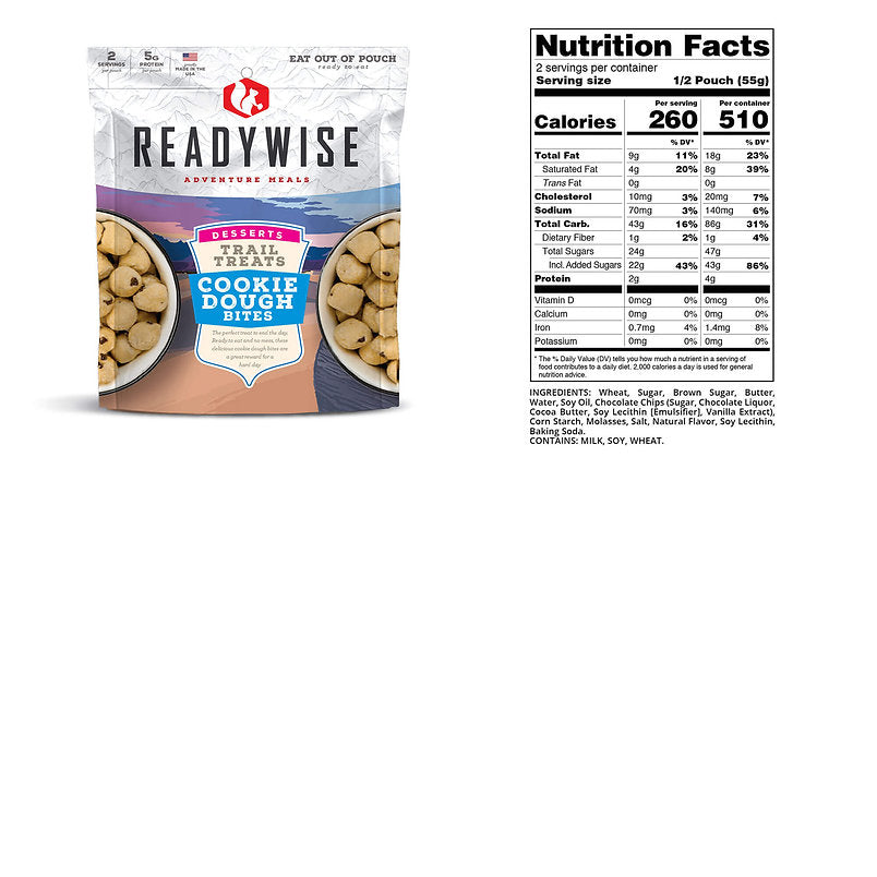 ReadyWise - 6 CT Case Trail Treats Cookie Dough