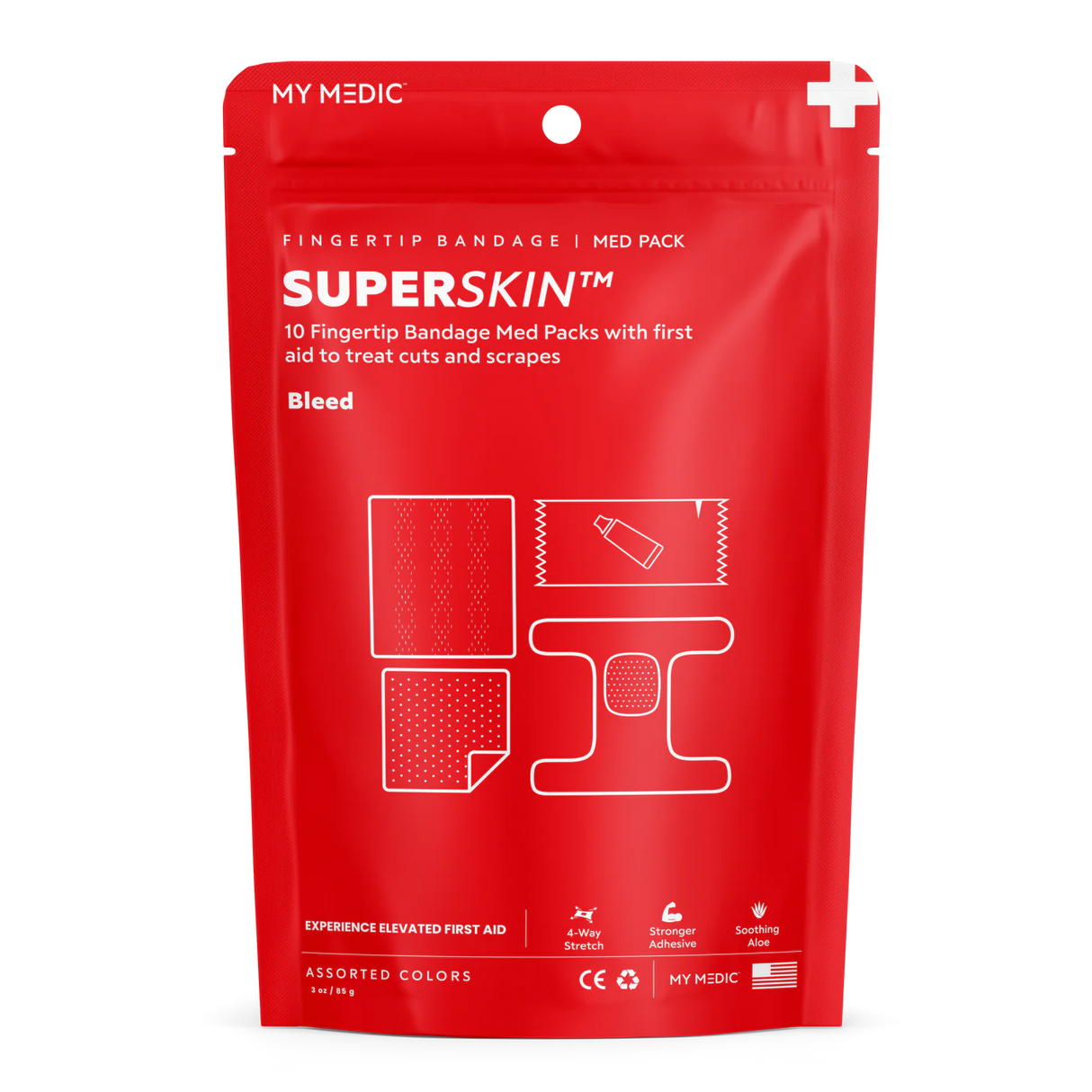 MY MEDIC - SuperSkin Fingertip Bandage 10-Pack Med Pack