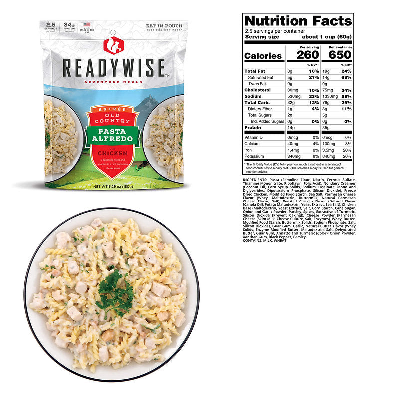 ReadyWise - 6 CT Case Old Country Pasta Alfredo with Chicken