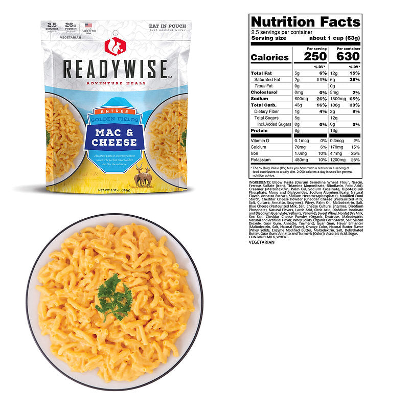 ReadyWise - 6 CT Case Golden Fields Mac & Cheese