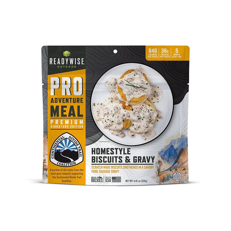 ReadyWise - 6 CT ReadyWise Pro Adventure Meal Homestyle Biscuits & Gravy with Sausage