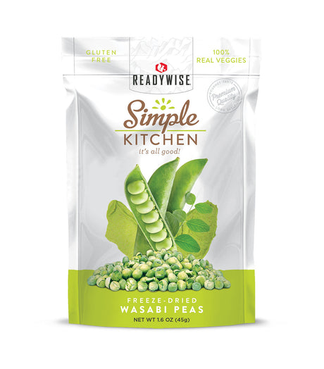 ReadyWise - 6 CT Case Simple Kitchen Wasabi Peas