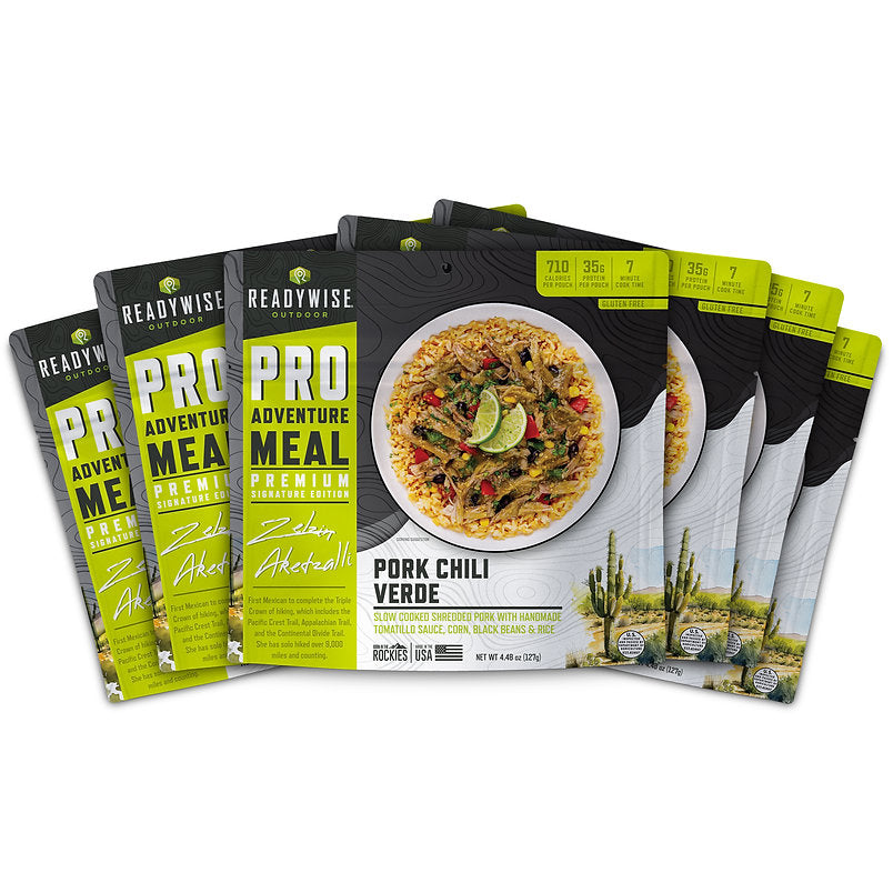 ReadyWise - 6 CT ReadyWise Pro Adventure Meal Pork Chile Verde