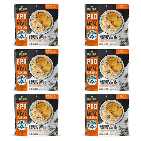 ReadyWise - 6 CT ReadyWise Pro Adventure Meal Classic Chicken Pot Pie