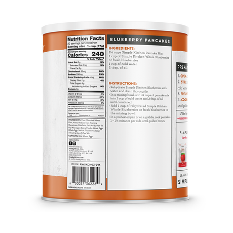 ReadyWise - Simple Kitchen Pancake Mix- 20 Serving #10 Can