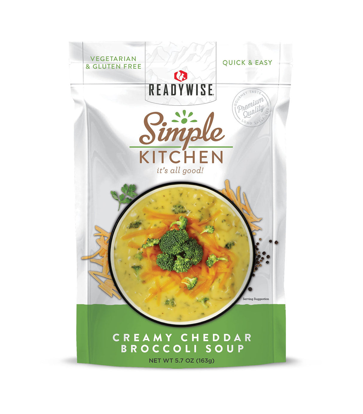 ReadyWise - 6 CT Case Simple Kitchen Creamy Cheddar Broccoli Soup