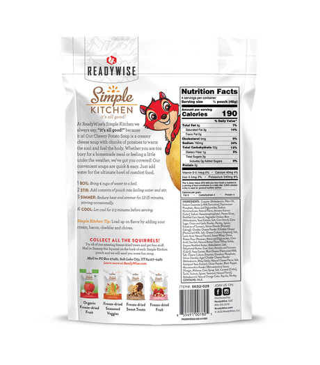 ReadyWise - 6 CT Case Simple Kitchen Cheesy Potato Soup