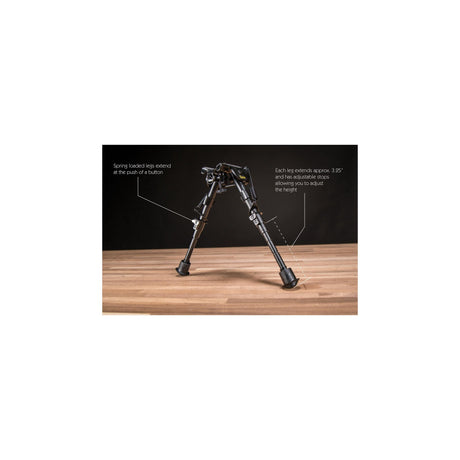 Caldwell - XLA 6"-9" Bipod Fixed - Black
