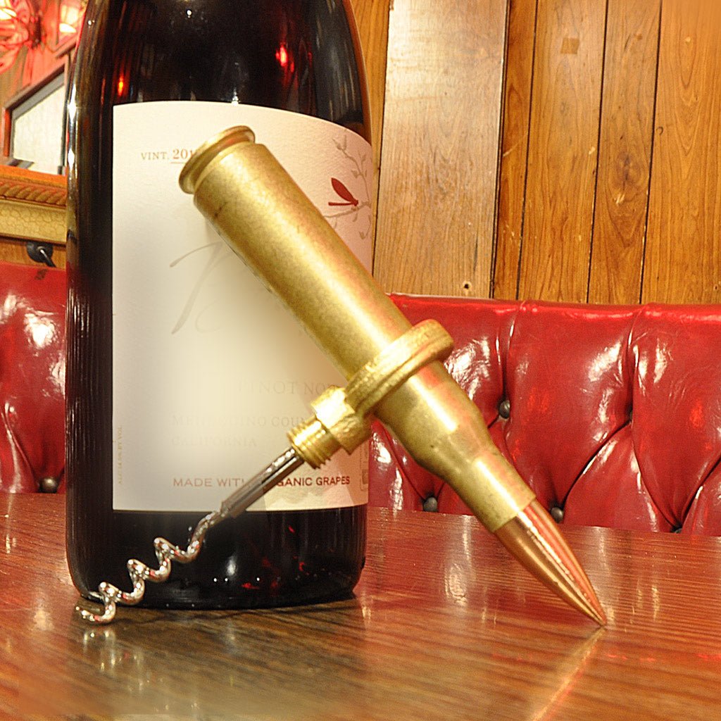 Caliber Gourmet - 50 Caliber Bullet Corkscrew - Gold