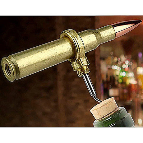 Caliber Gourmet - 50 Caliber Bullet Corkscrew - Gold