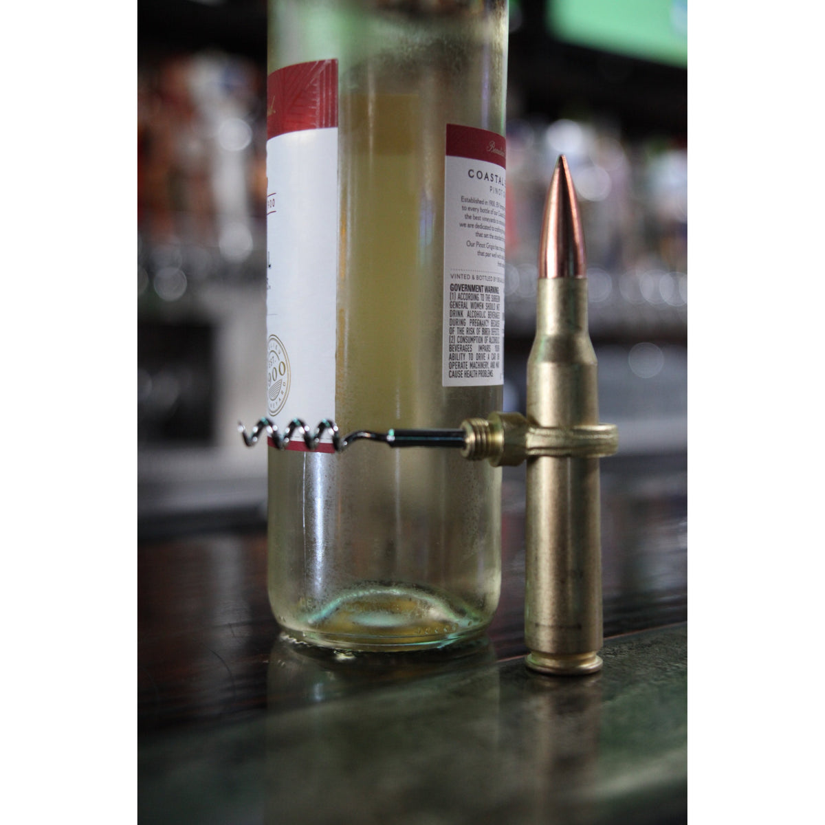 Caliber Gourmet - 50 Caliber Bullet Corkscrew - Gold