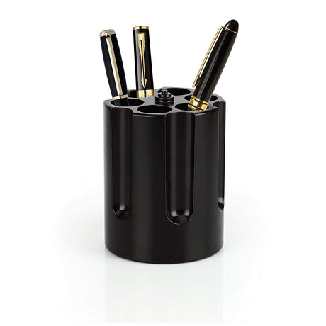 Caliber Gourmet - Revolver Cylinder Pen Holder - Black