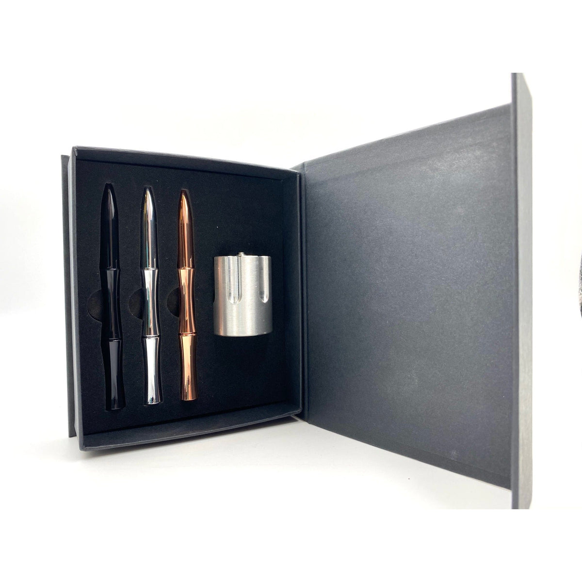 Caliber Gourmet - 3 Piece Pen and Revolver Cylinder Gift Set