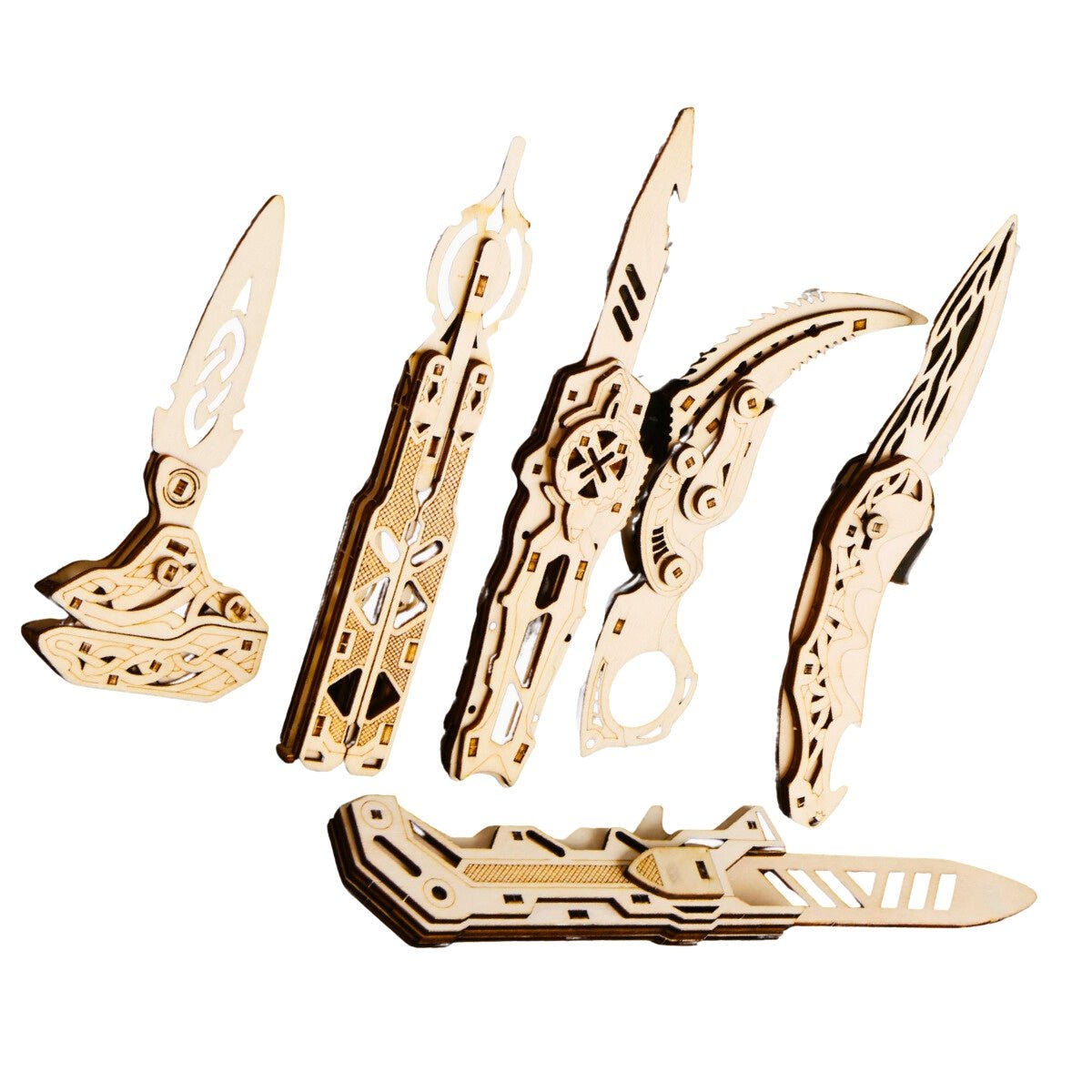 Caliber Gourmet - Wood Knives Puzzles Set