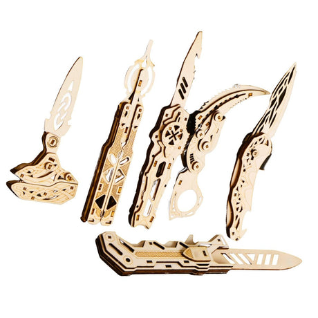 Caliber Gourmet - Wood Knives Puzzles Set