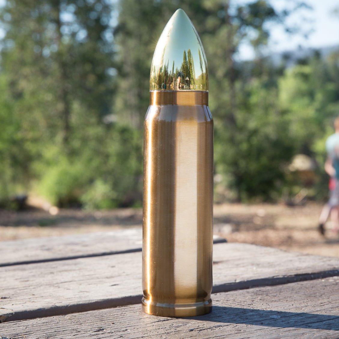 Caliber Gourmet - Bullet Thermo Bottle, 17 oz, Gold