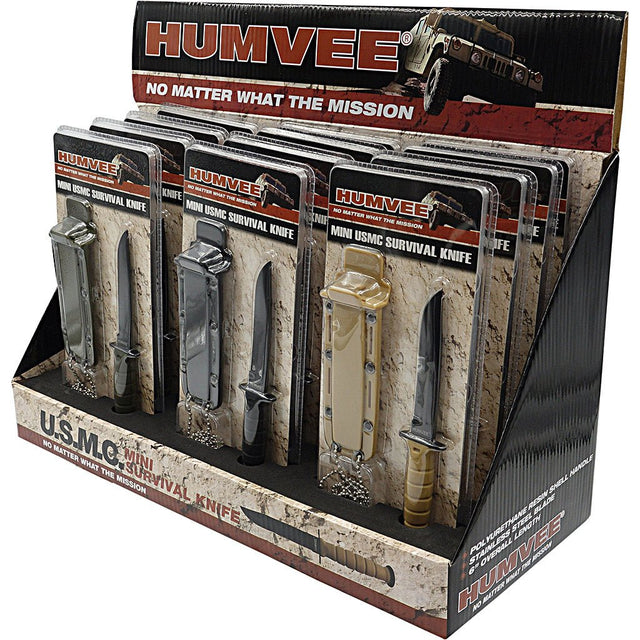 Caliber Gourmet - HUMVEE Combat Mini Survival Neck Knife Set